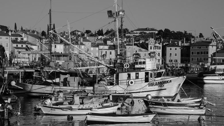 Zentrum von Rovinj - Fischereihafen